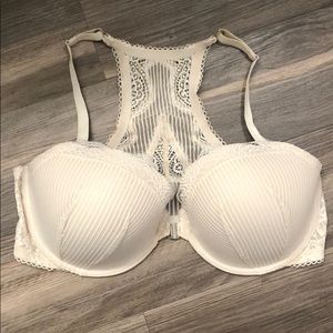 Lace razor back bra